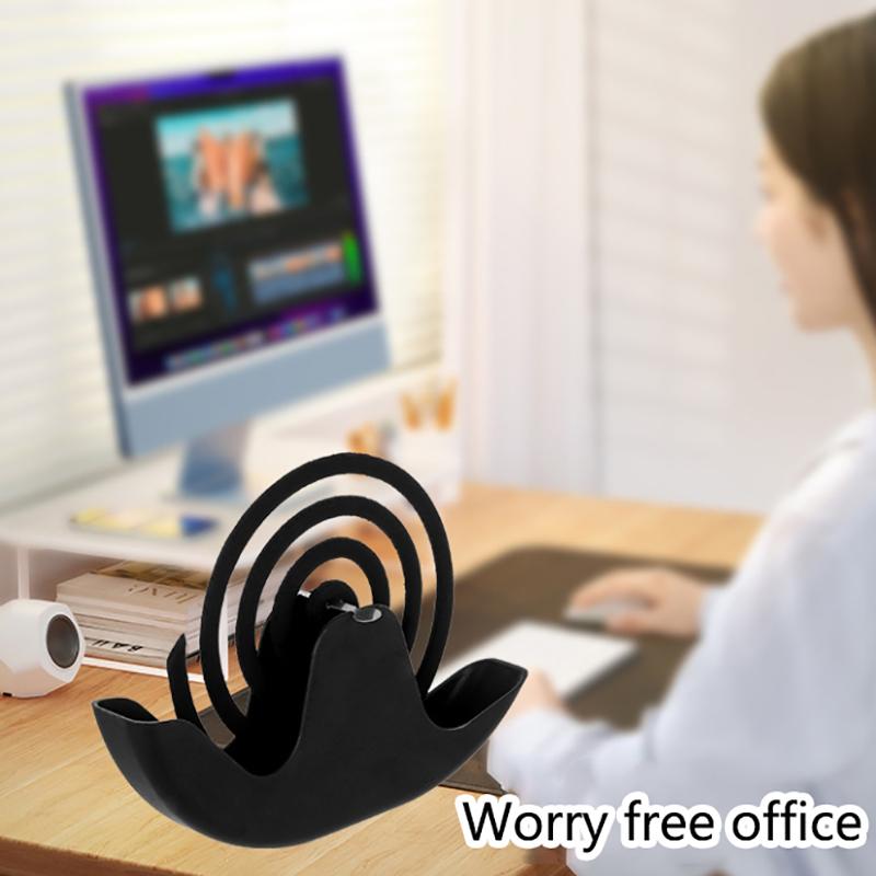 

1 шт. Подставка для спиралей от комаров в виде улитки с подносом, Скандинавский стиль, Спиральная, Летняя, Пластиковая, Подставка для благовоний от комаров, Тарелка для дома