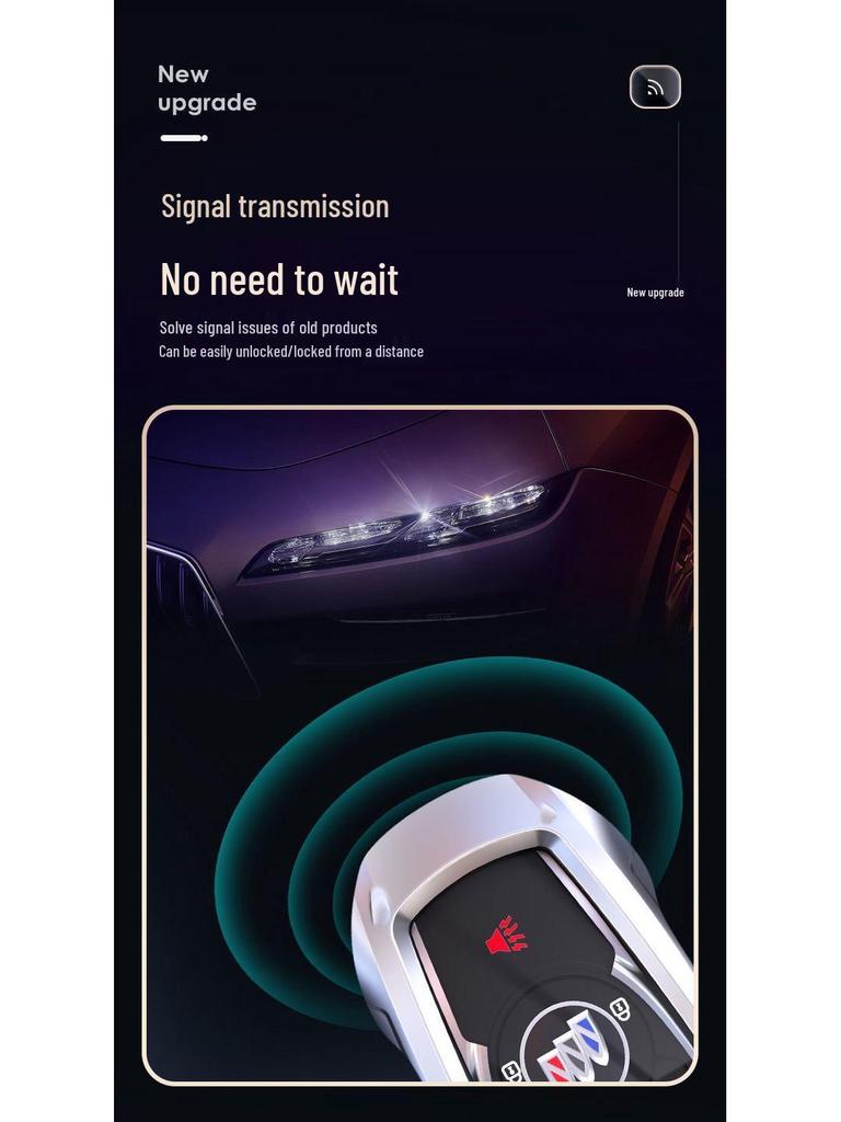 Premium Key Case for Buick Regal, Envision, GL8, LaCrosse, Enclave, GX, Weilan 7