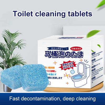 12 Adet Tuvalet Temizleme Tabletleri Güçlü Dekontaminasyon Yenileme Havada Çözünür Tuvalet Efervesan Tabletler Araştırma Ajanı Otel için