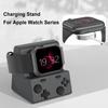 Charger Stand Silicone Dock Charging Cable Holder Space-Saving Desk Watch Holder for Apple Watch 10 9 8 7 6 5 4 3 2 1 Ultra 2/SE