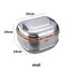 Premium Stainless Steel Motorcycle Tail Box with Thickened Screw Fixing