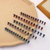 12 pcs Women Girls Rhinestone Flower Hair Claw Clips No-Slip Grip Jaw Clips Glitter Teeth Clips