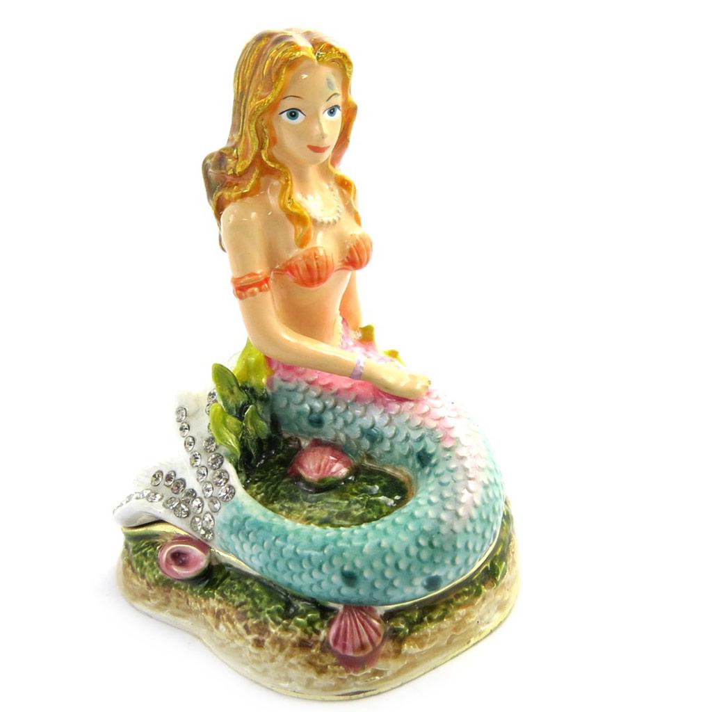 Les Trésors De Lily [M9014] - Schmuckkästchen 'Meerjungfrau' orange grün