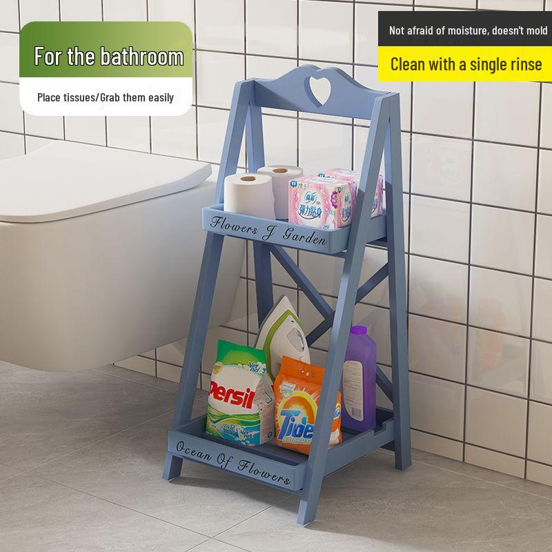 High-Quality Folding Storage Rack for Kitchen & Bathroom