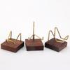 Walnut Crystal Display Holder Multifunction School Office Restaurant Tabletop
