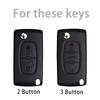 TPU Auto Schlüssel Fernbedienung 2 3 Tasten Klappschlüssel Schale Hülle Für Peugeot 308 207 307 3008 5008 807 Für Citroen C2 C3 C4 C5 C6 C8 Schlüsselanhänger