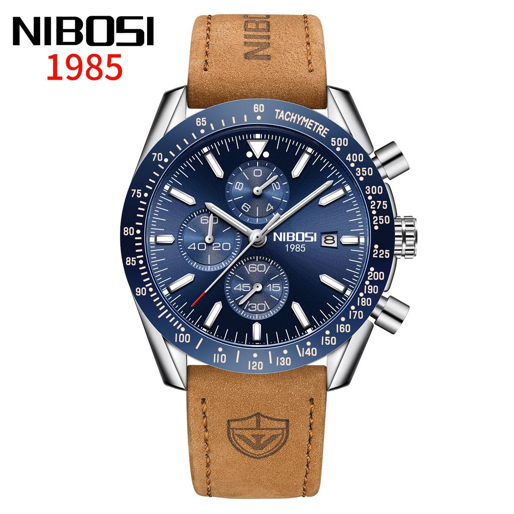 Men'S Large Dial Multi-Function Quartz Watch Luminous Waterproof Watch Men