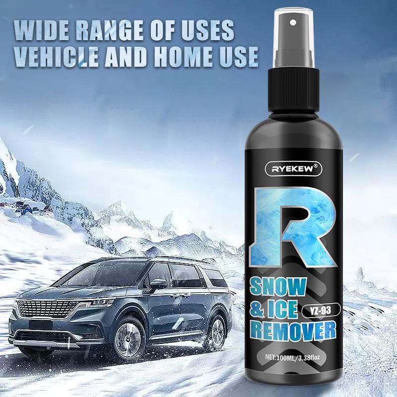 100ml Melting Ice and Snow Remover Winter Car Glass Fast Melting Ice and Snow Remover Front Windshield Window Anti-snow Agent
