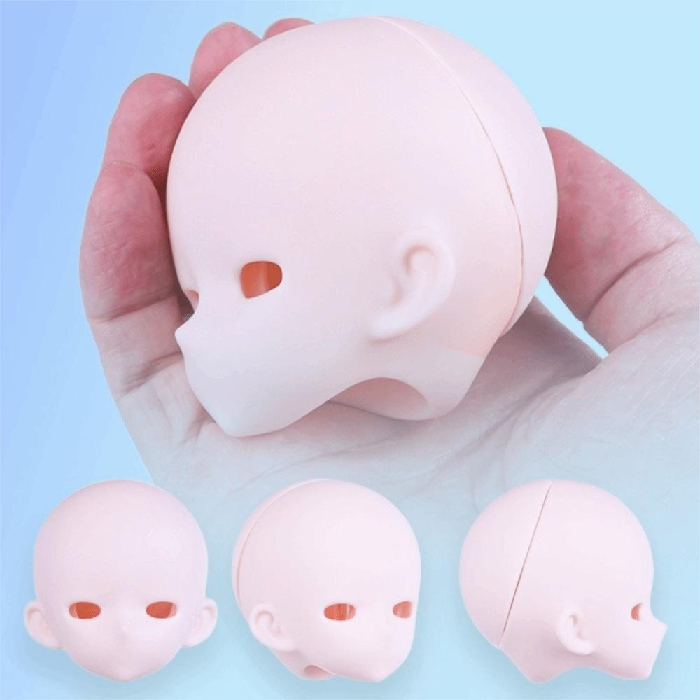 Anime-Style Bjd Baby Head PVC Bjd Doll Head 1/4 BJD Anime Headsculpt Makeup Practice