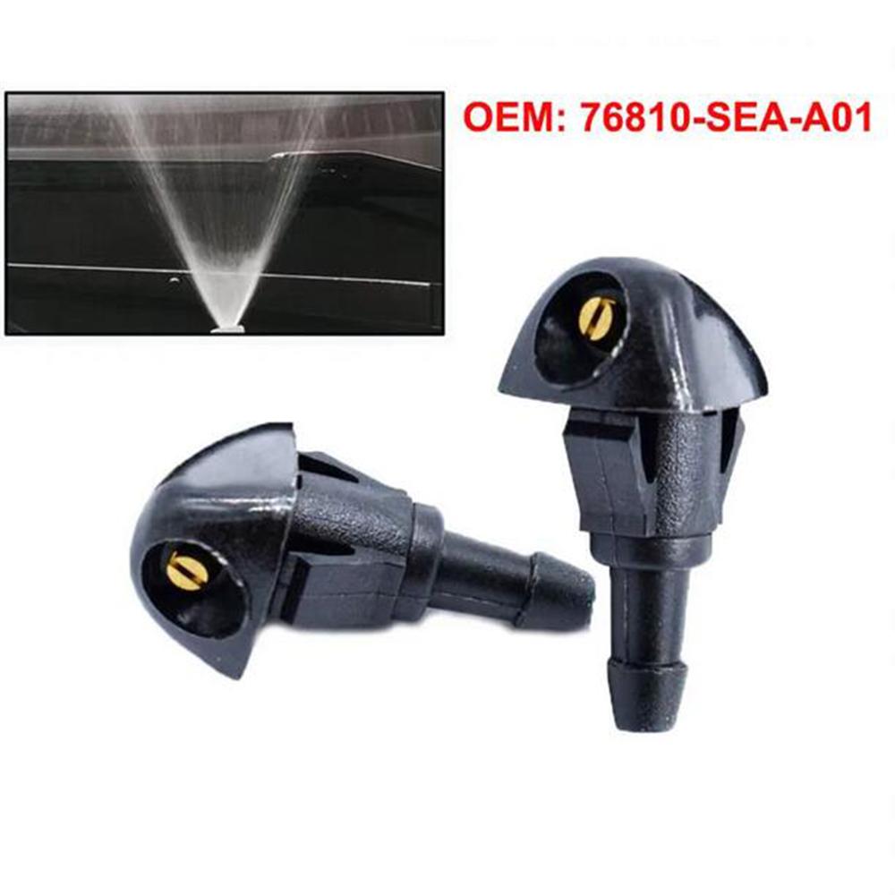 2pcs 76810-SEA-A01 Front Windshield Wiper Water Spray Jet For Honda