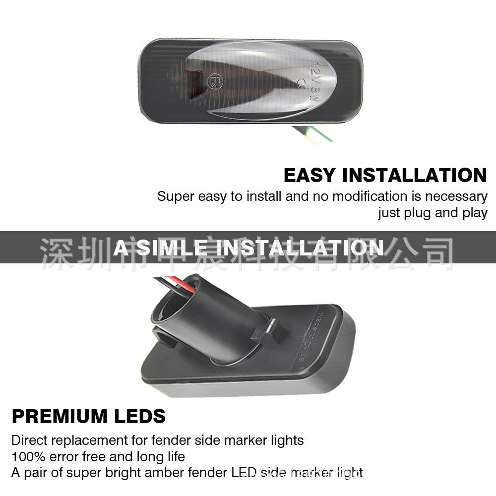 Smoked Sequential Turn Signal & Side/Fender Lights for Opel Omega B Stufenheck Caravan