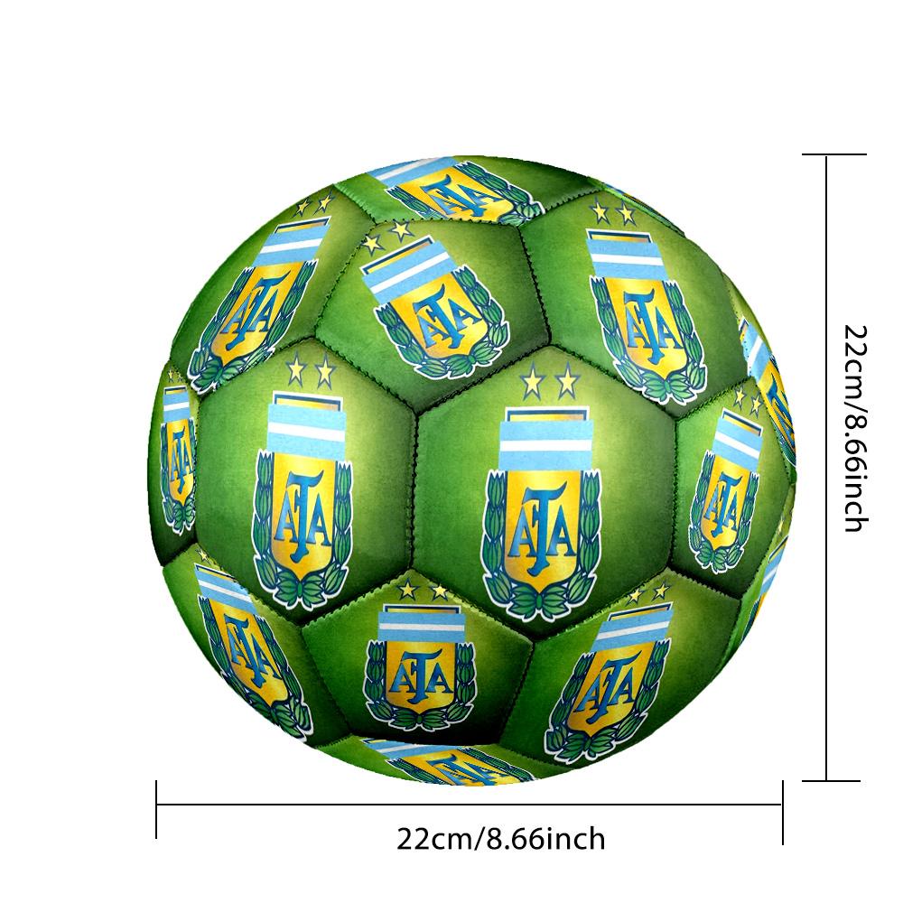 1pc Argentina Football Crest Size 5 Soccer Ball, Suitable for Practice Matches/tournament Training,Lightweight and Durable logo70711