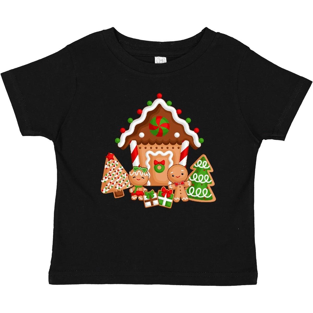 

Inktastic Gingerbread House Christmas Baby T-Shirt Xmas Holidays Infant Tees 110