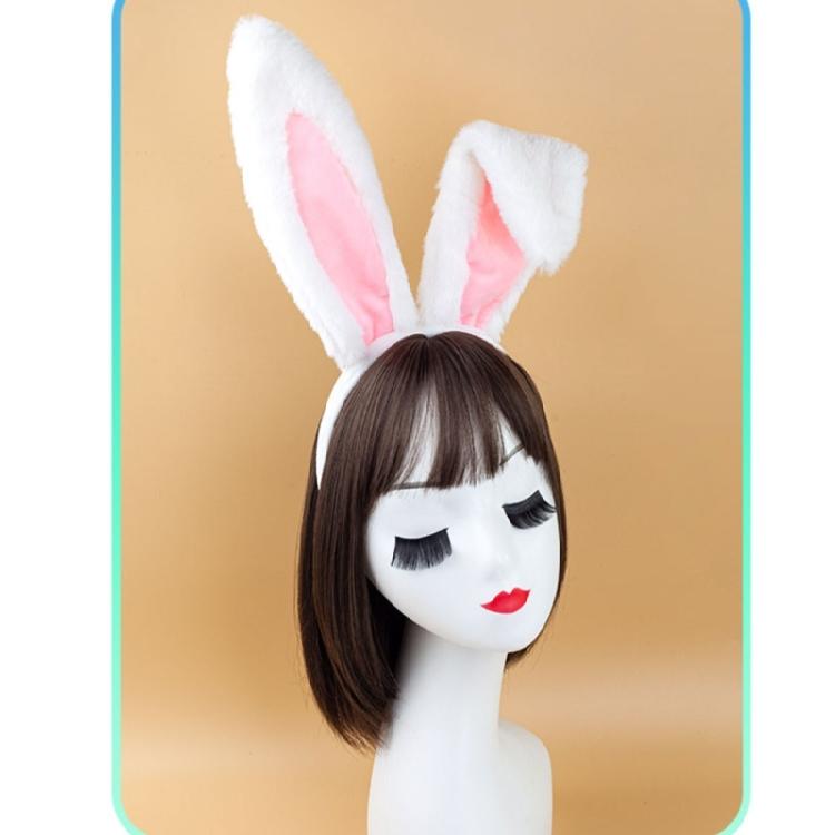 Easter Rabbits Ear Hair Hoop Costume Accessories Rabbit Headwear Makeup Decorations Cute Plush Rabbit Hairband Headband