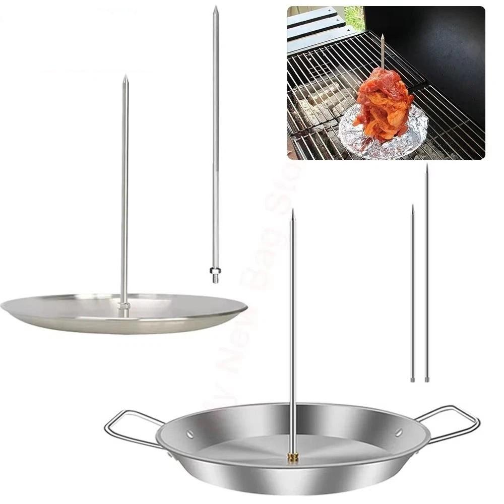 Removable Spikes Vertical Skewer Grill Set Stainless Steel Skewer Grill Set Outdoor Garden