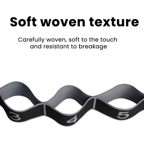 8 Halka ile Yoga Esnetme Kayışı Pilates Bale Dans Jimnastik Esneklik Antrenmanı Elastik Bant Kadın Egzersiz Fizik Tedavi