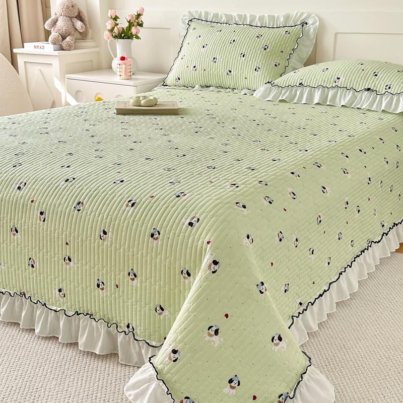 Bonenjoy Tagesdecke Gestepptes Bettlaken Einzel-/Doppelbettüberwurf Blumenmuster Matratzenschoner Weiche Laken cubrecama (Kein Kissenbezug)