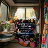 Happy Birthday To You Blanket Personalized Name Soft Comfortable Stylish Blanket Car Blanket Perfect For Travel Camping Outdoor Home Suitable For All
