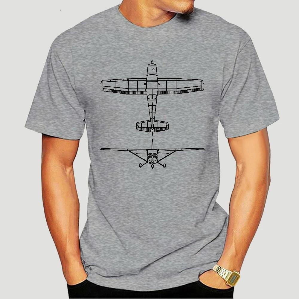 Summer Short Sleeves Fashion T Shirt  Cessna 172 Airplane Pilot T-shirt Front And Back 2460X