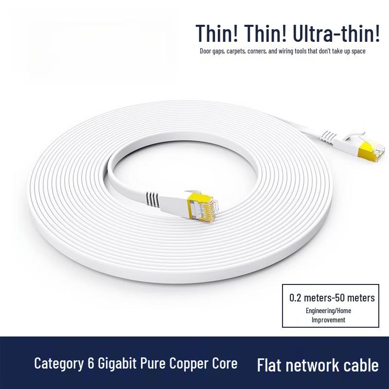 Flat Gigabit Cat6 Ethernet Cable