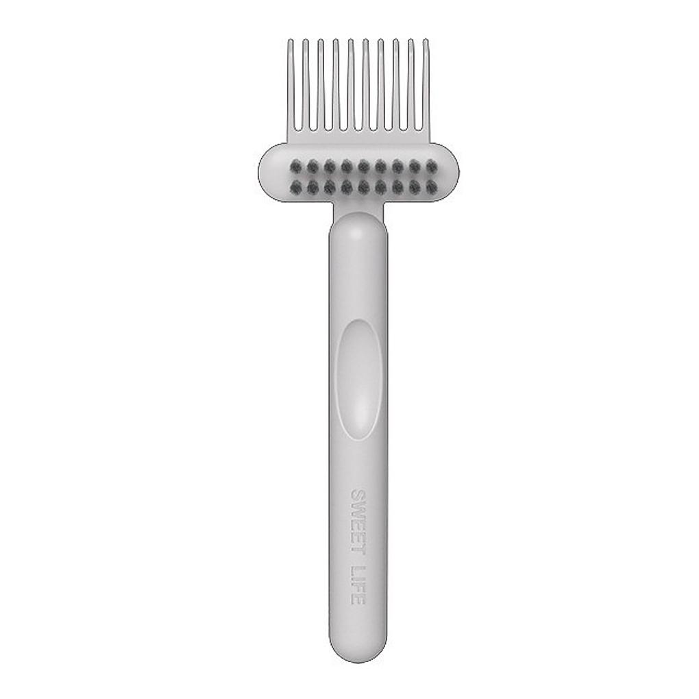 

2 In 1 Comb Brush Claws Debris Remover Portable Barber Salon Travel Cleaning Hairdressing Tools Accessories Girls