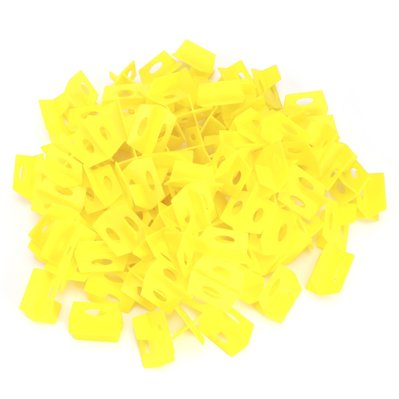 

200Pcs DIY Tile Leveling System Kit Floor Wall Ceramic Tile Paving Tools Building Supply Yellow