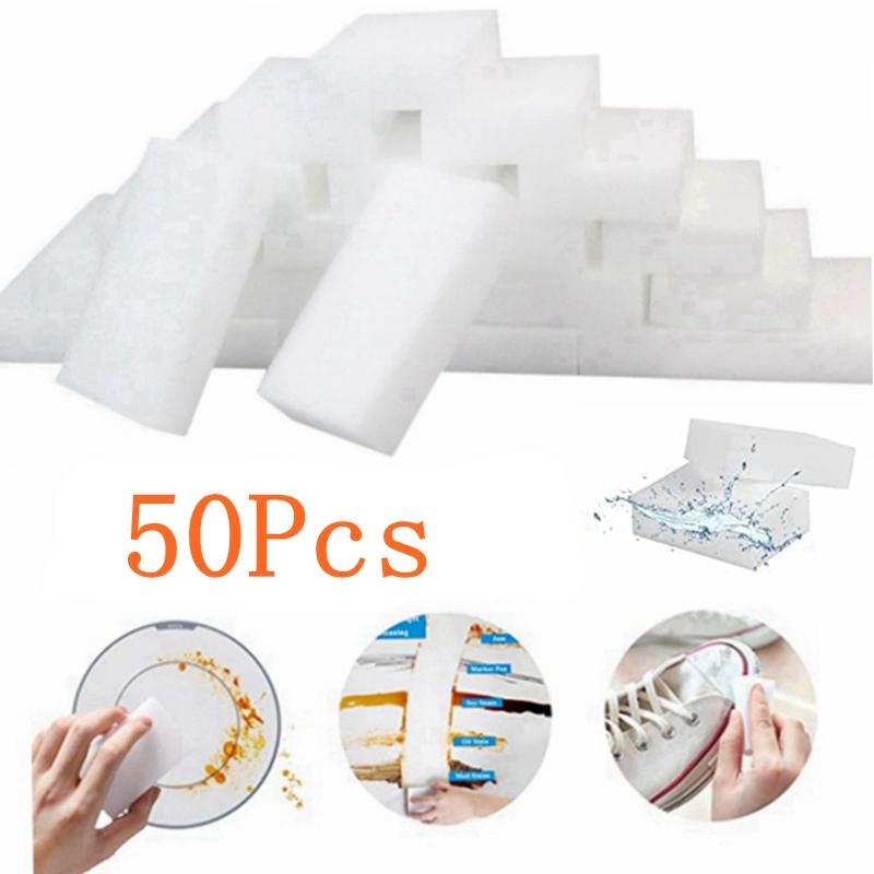 20/50/100 Stück weißer Nano-Reinigungsschwamm, magischer Schuh, magische Dekontamination, Küchenbürste, Geschirrspülen, magisches Wischen