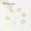 20Pcs 2 Holes Connecting Rings For Jewelry 18K Gold Plated Connectors For Bracelets Accessories,Findings For DIY