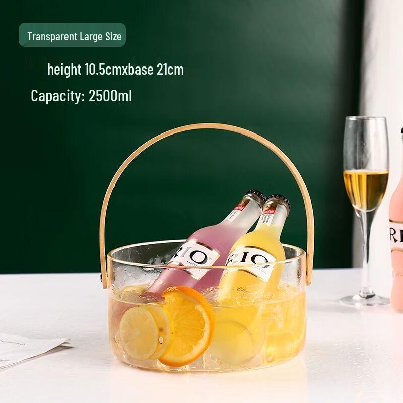 Thickened Plastic Ice Bucket for Home & Bar