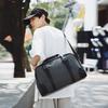 Hochwertige strukturierte Tasche Damen neue Retro schwarze Handtasche Nische vielseitige Schulter-Reisetasche