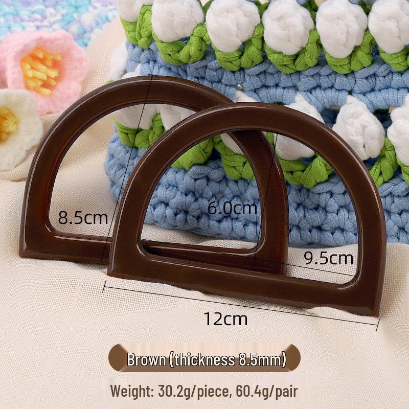 

Деревянная D-образная ручка для сумок и косметичек DIY: Полукруглый аппаратный аксессуар