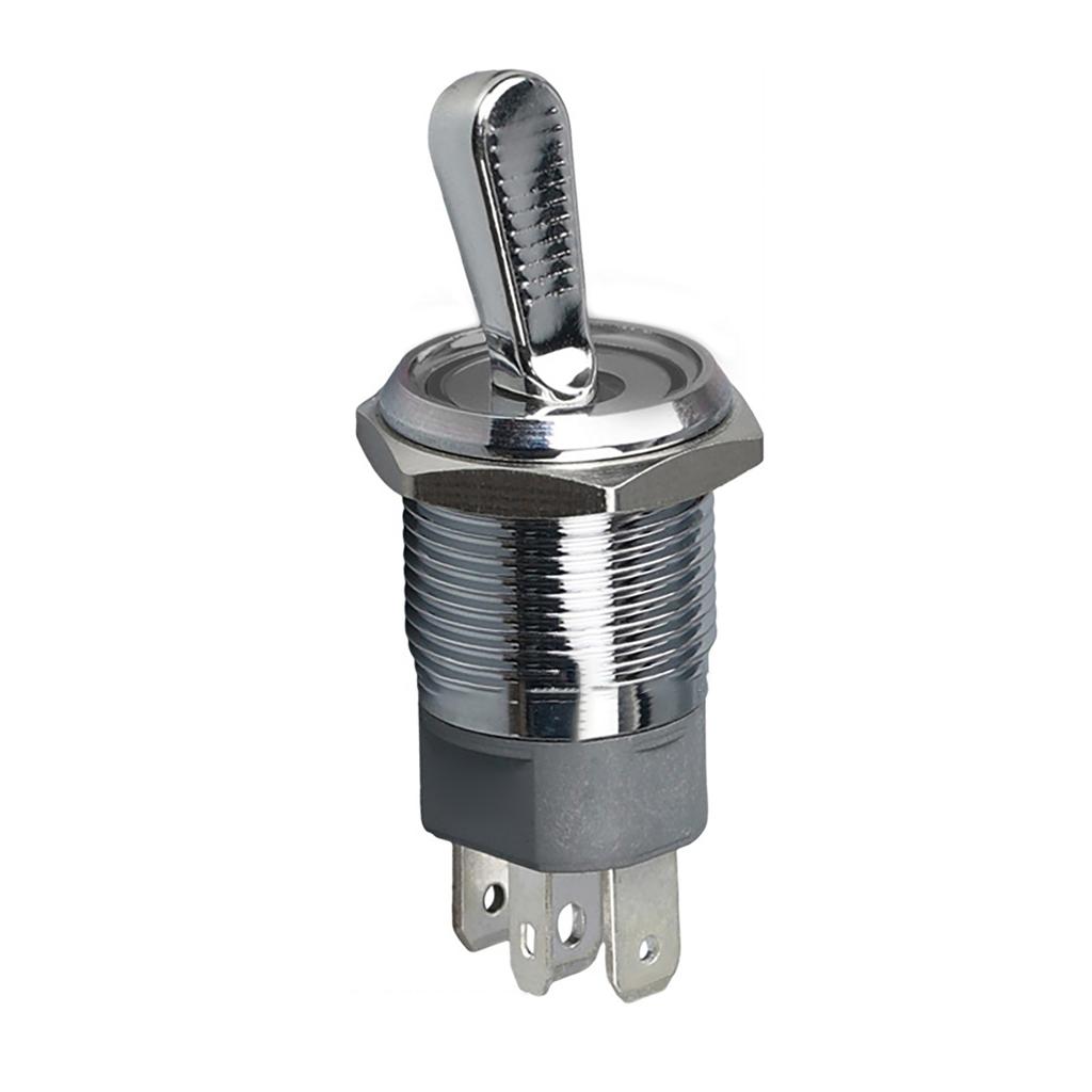 Sturdy Oxidized Metal Toggle Switches With Three Positions and Builts In LED Light Display for Easy Controlled