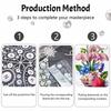 Floral seashell raspberry pearl painting handmade DIY 5D creative ornaments living room home decoration painting