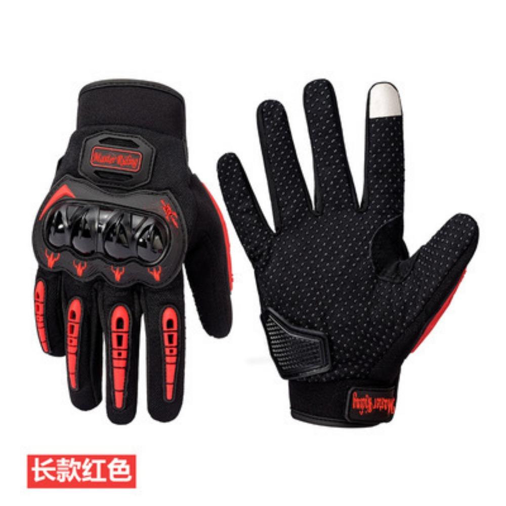 

Летние уличные спортивные перчатки с сенсорным экраном, нескользящие и защищающие от падений, мотоциклетные, локомотивные, дышащие, с полной длиной пальцев, мужские и женские L