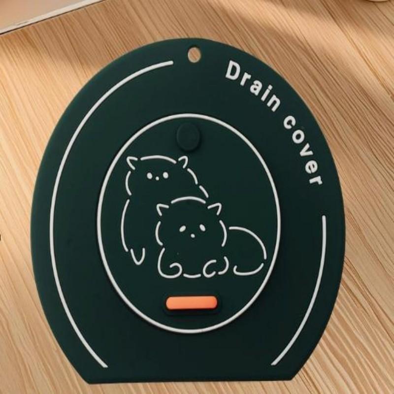Silicone Drain Cover Anti-Odor Sewer Seal Pad for Bathroom Kitchen Floor Drain 15*14cm