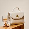 Leather Small Square Bag, New High-end Women's Bag, Shoulder Messenger Bag, Casual.
