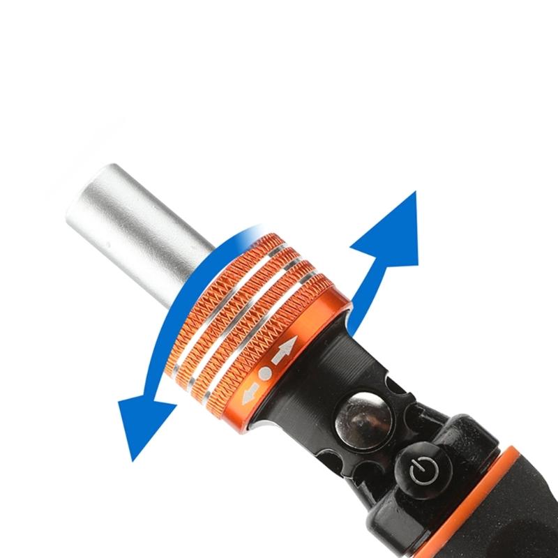 40pcs Versatile Magnetic Ratchet Screwdriver Set Compact Stubby Screwdriver with Bits Adjustable Rotations Screwdriver