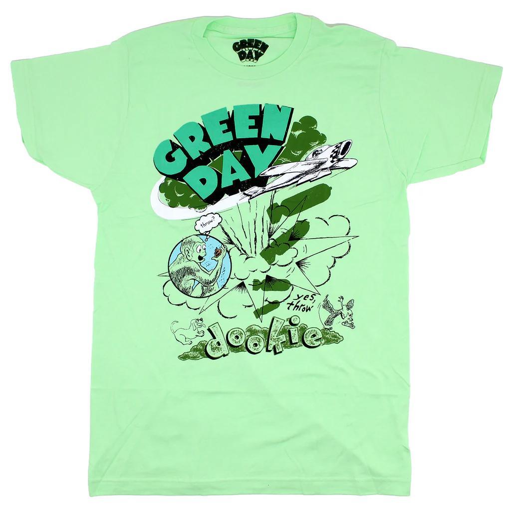 Shirt Green Day Dookie Slim Fit T-shirt Yes Throw! XXL XXXXL