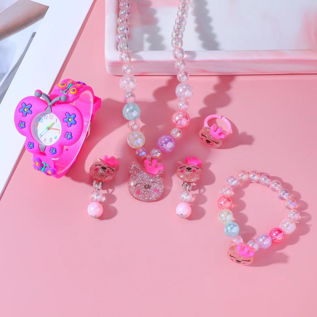 Popular Children's Butterfly Quartz Watch Set