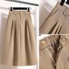 DIMANAF 2025 Frühling Sommer Übergröße Neue Röcke Damenbekleidung Mode Locker Plissee Rock Hohe Taille Vintage