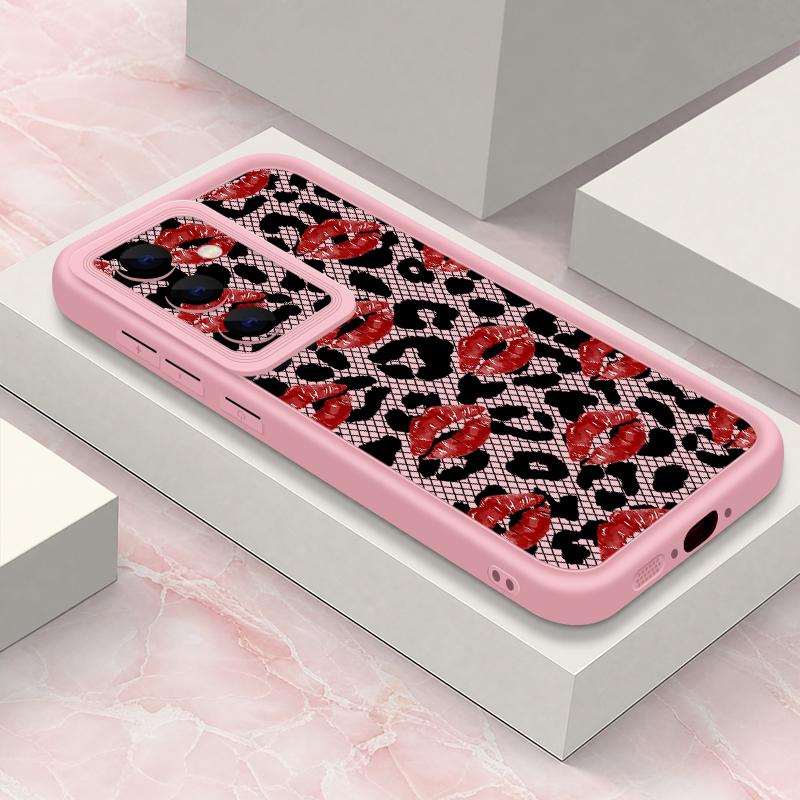 Bowknots Leopard Case For Samsung Galaxy A57 A37 A27 A17 5G A56 A36 A26 A16 A55 A54 S21 FE S22 S23 S24 Plus S25 S26 Ultra Shockproof Bumper Cover