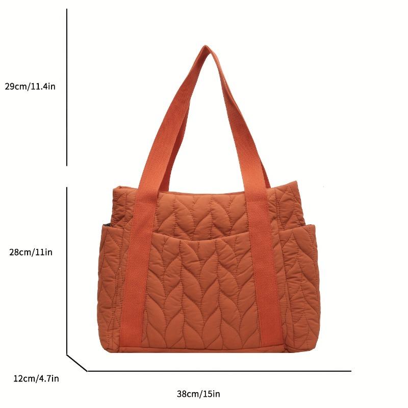 Quilted Tote Bags for Women Fashionable Multi-Color Large Capacity Shoulder Bags Versatile Casual Handbags