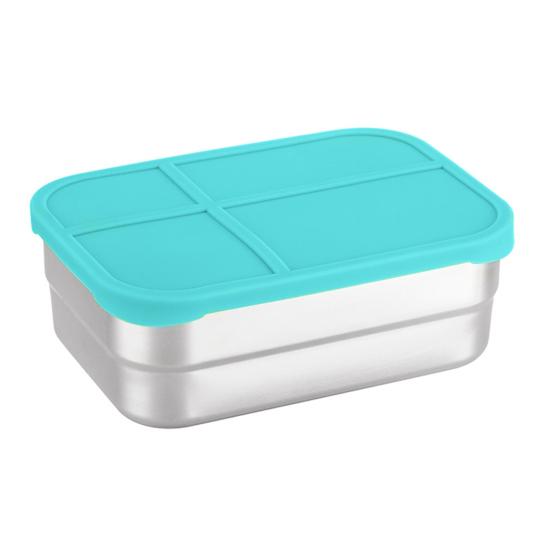 Food Storage Containers With Lids Stainless Steel Snack Box Leak-Proof Stackable Meal