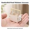 Miniature Toolbox with Front Drawer Lightweight Dollhouse Furniture High Quality