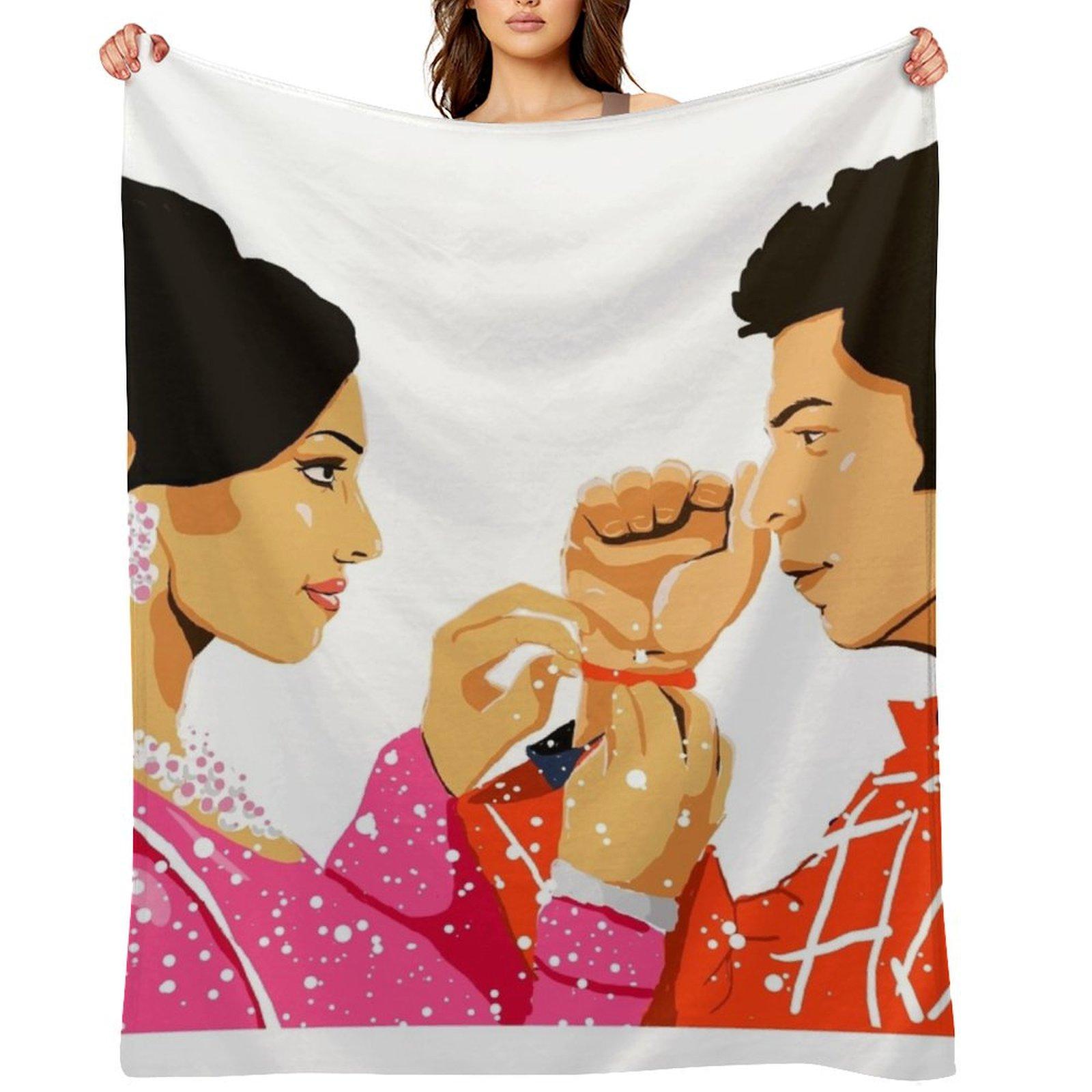Om Shanti Om Throw Blanket Sofa Throw Beach Summer Baby Blankets 30x40in