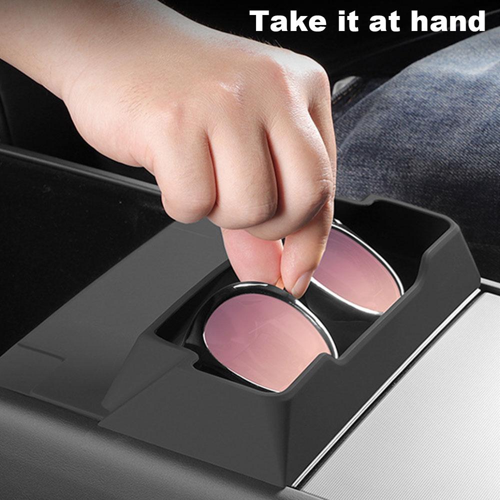 Für Tesla Model Y Launch/Juniper 2025 Mittelkonsole Armlehne Aufbewahrungsbox Brillenablage Organizer Autoinnenzubehör