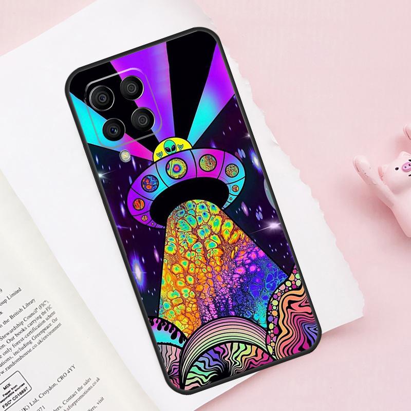 Aesthetics Cartoon Alien Space For Samsung Galaxy M54 M34 M14 M53 M33 M13 M12 M32 M52 M20 M15 M55 M21 M51 M31s M30s Case