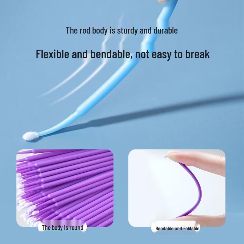 Ультратонкие ватные палочки для макияжа глаз, контуринга, корректора для подводки, снятия макияжа и очистки наращенных ресниц