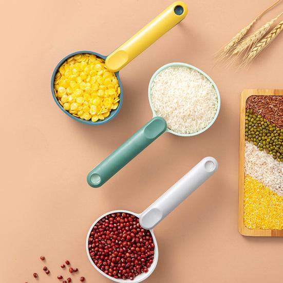 

Rice Spoon Easy Use Rust-resistant ABS Durable Bag Glip Legumes Scoop for Home