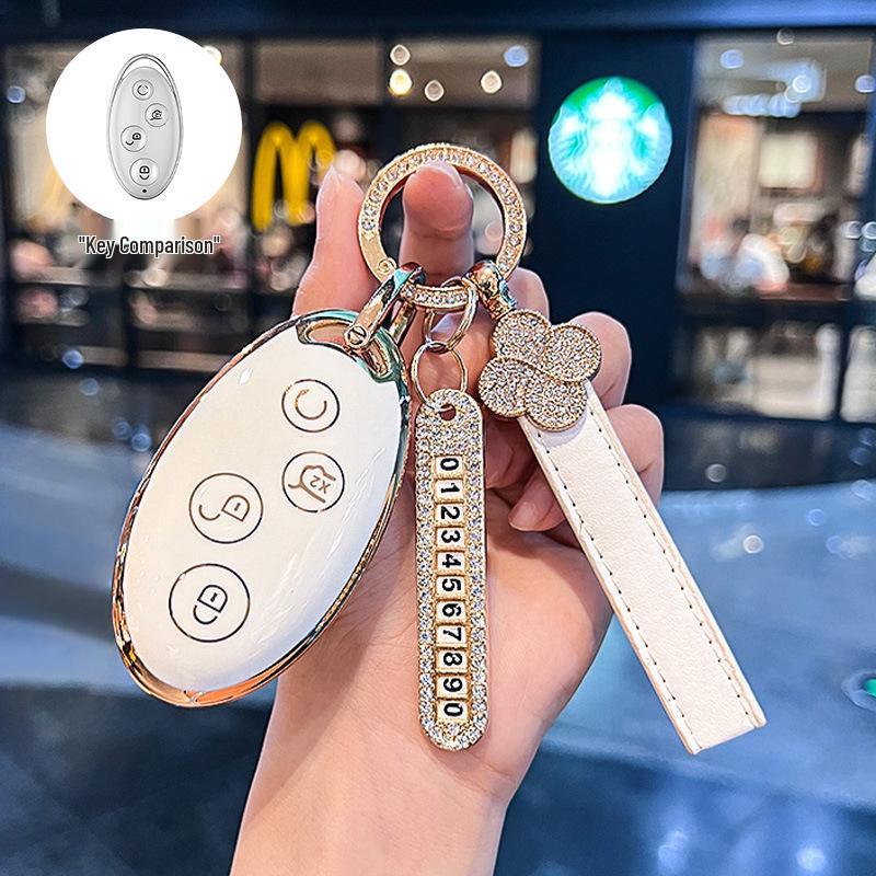 Compatible Key Case for BYD Models: Dolphin, Han, Qin Plus DMi, Song Pro, Yuan, Tang, Seagull EV, Destroyer 05, Seal 06